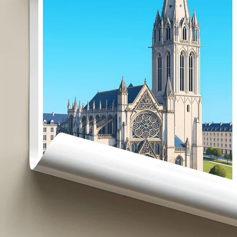Affiche - Caen - Église Saint-Pierre