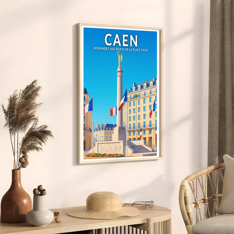 Affiche - Caen - Monument aux Morts de la Place Foch
