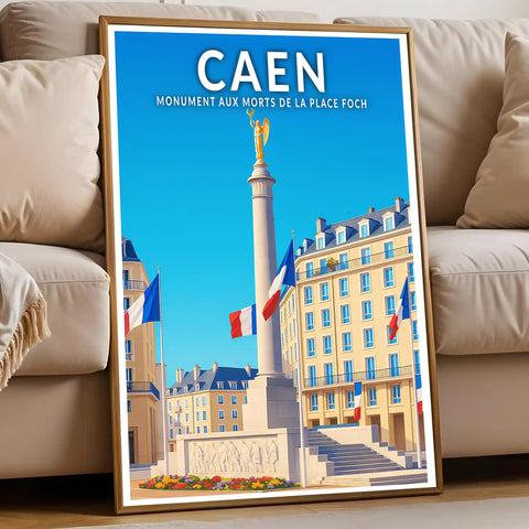Affiche - Caen - Monument aux Morts de la Place Foch