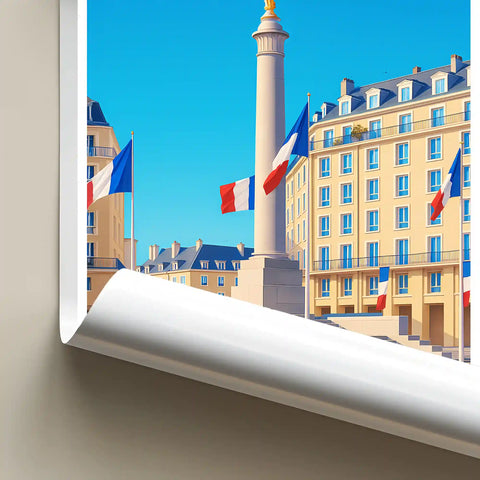 Affiche - Caen - Monument aux Morts de la Place Foch