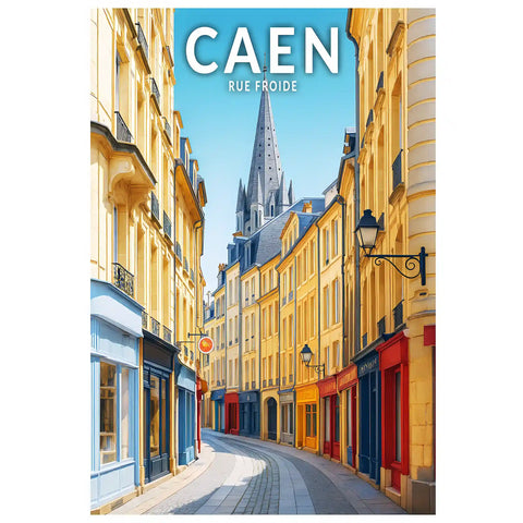 Affiche - Caen - Rue Froide