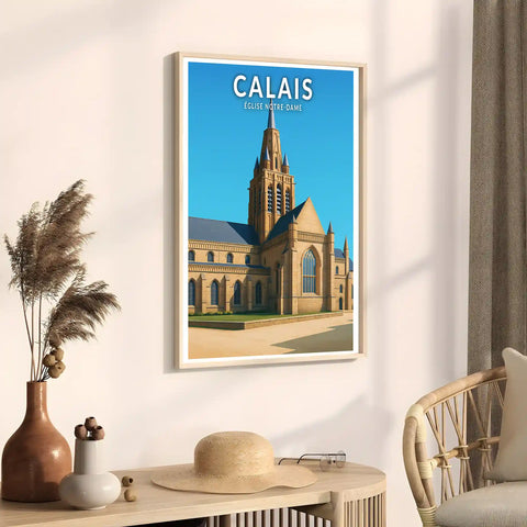 Affiche - Calais - Église Notre-Dame
