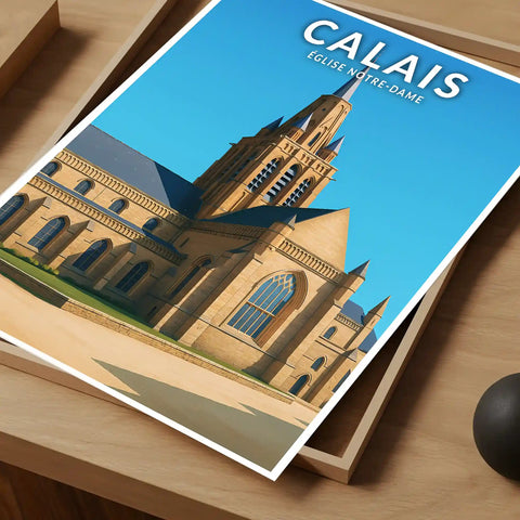 Affiche - Calais - Église Notre-Dame