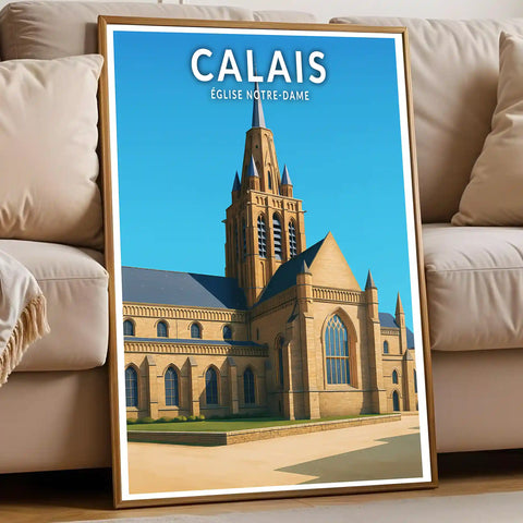 Affiche - Calais - Église Notre-Dame