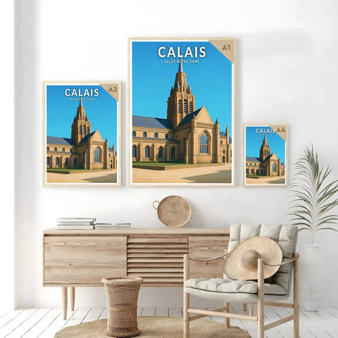 Affiche - Calais - Église Notre-Dame