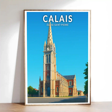 Affiche - Calais - Église Saint-Pierre