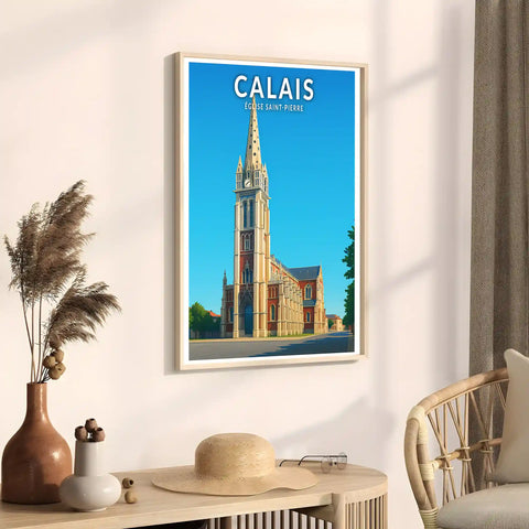 Affiche - Calais - Église Saint-Pierre