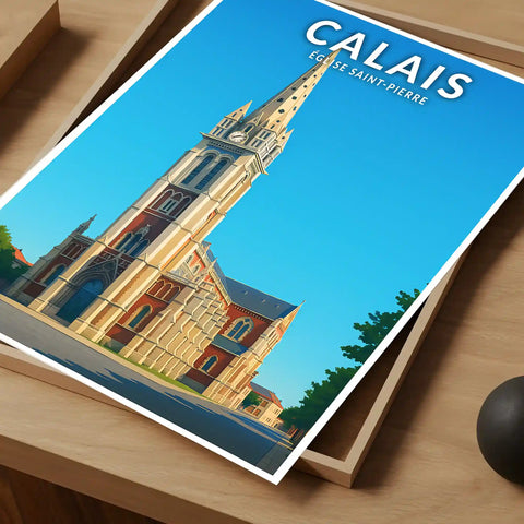 Affiche - Calais - Église Saint-Pierre
