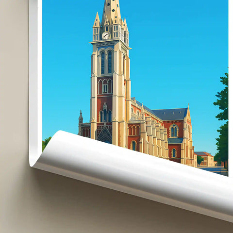Affiche - Calais - Église Saint-Pierre