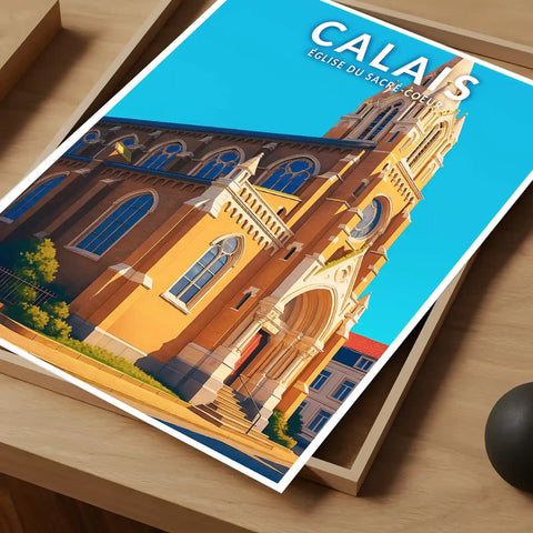 Affiche - Calais - Église du Sacré-Coeur