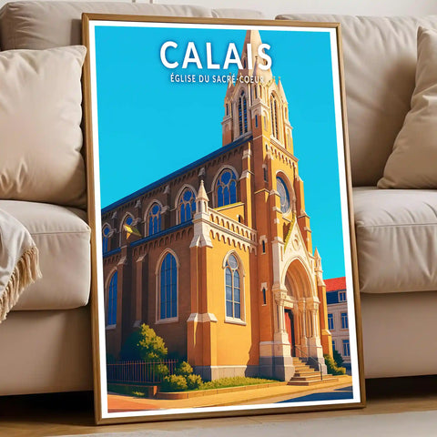 Affiche - Calais - Église du Sacré-Coeur