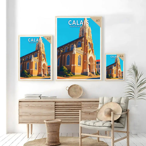 Affiche - Calais - Église du Sacré-Coeur