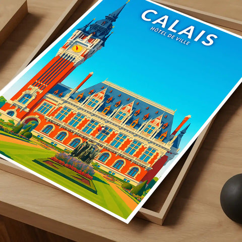 Affiche - Calais - Hôtel de Ville