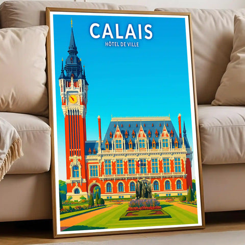 Affiche - Calais - Hôtel de Ville