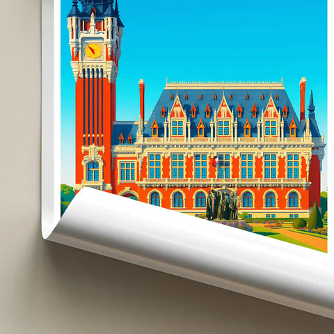 Affiche - Calais - Hôtel de Ville