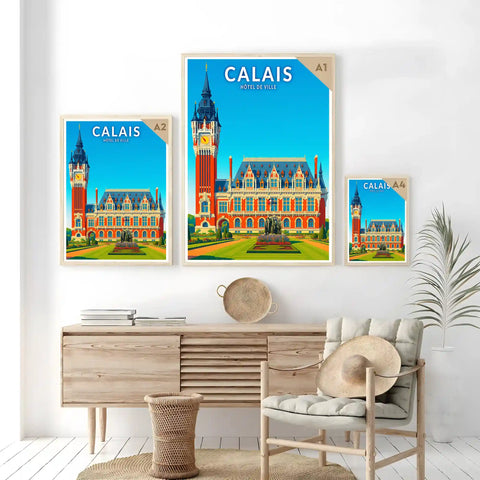 Affiche - Calais - Hôtel de Ville