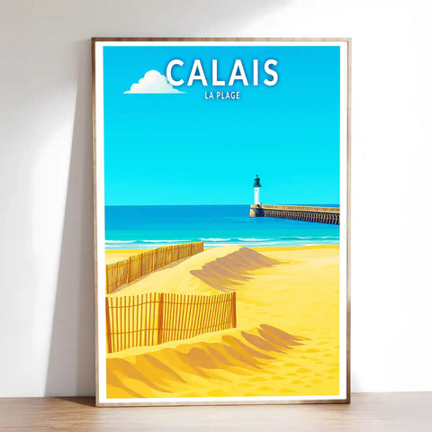 Affiche - Calais - La Plage