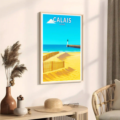 Affiche - Calais - La Plage