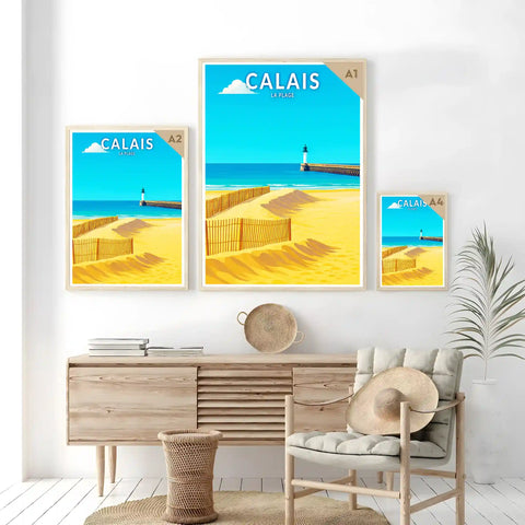 Affiche - Calais - La Plage