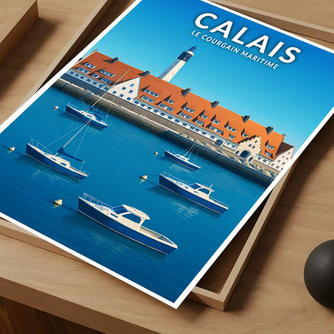 Affiche - Calais - Le Courgain Maritime
