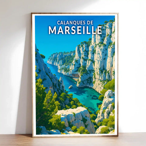 Affiche - Calanques de Marseille