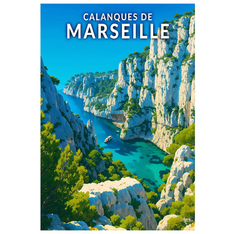 Affiche - Calanques de Marseille