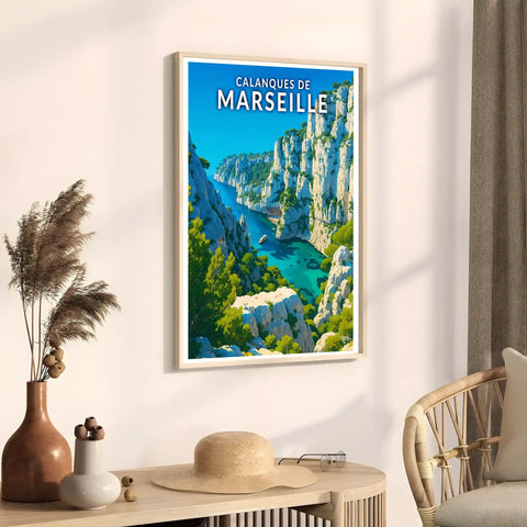 Affiche - Calanques de Marseille