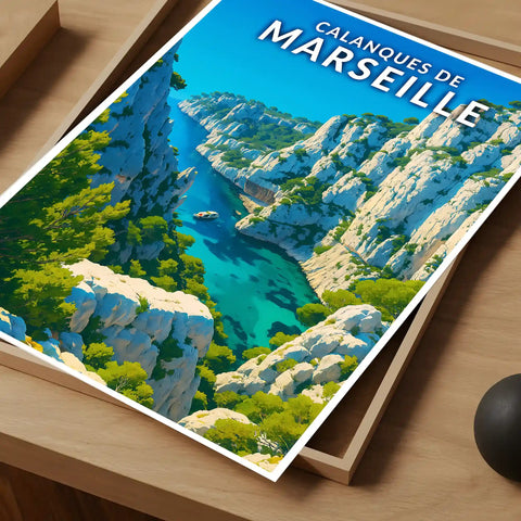 Affiche - Calanques de Marseille