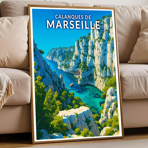 Affiche - Calanques de Marseille