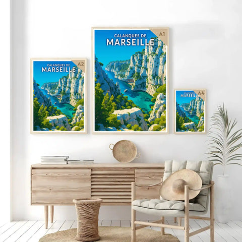 Affiche - Calanques de Marseille