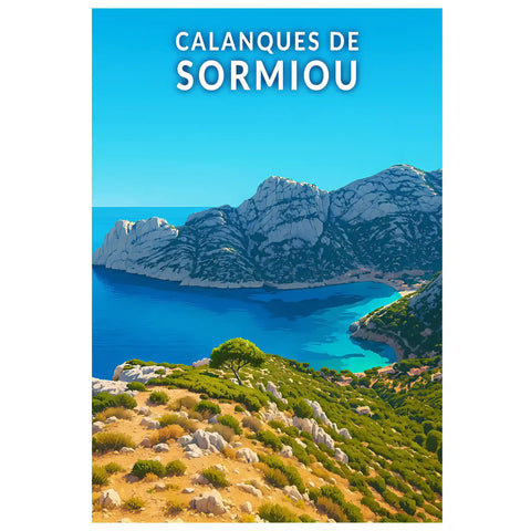 Affiche - Calanques de Sormiou