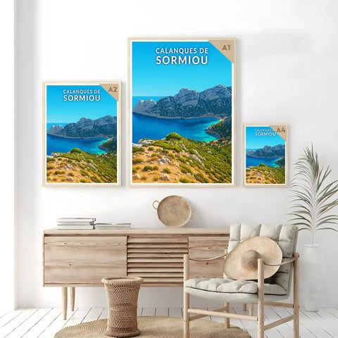 Affiche - Calanques de Sormiou