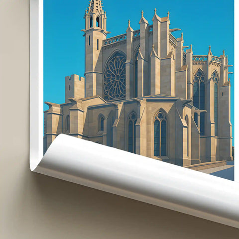 Affiche - Carcassonne - Basilique Saint-Nazaire-et-Sainte-Celse