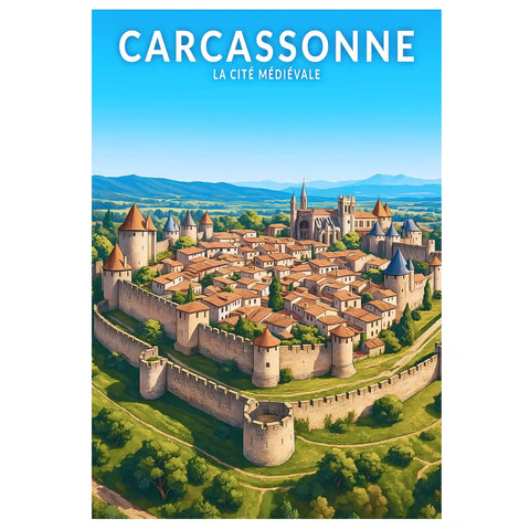 Affiche - Carcassonne - La Cité Médiévale