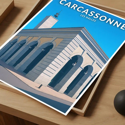 Affiche - Carcassonne - Les Halles