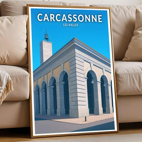 Affiche - Carcassonne - Les Halles