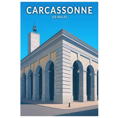 Affiche - Carcassonne - Les Halles