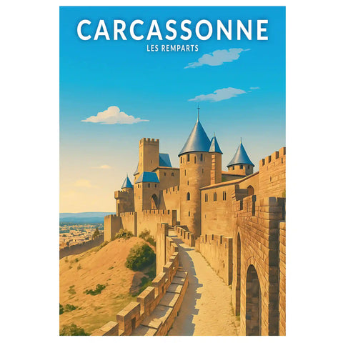 Affiche - Carcassonne - Les Remparts
