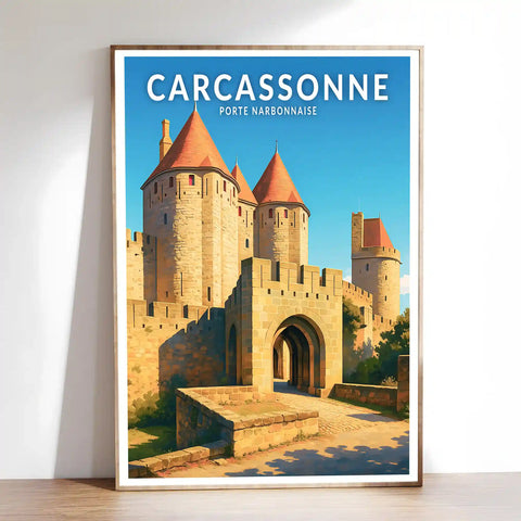Affiche - Carcassonne - Porte Narbonnaise