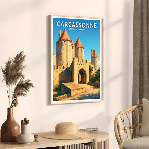 Affiche - Carcassonne - Porte Narbonnaise