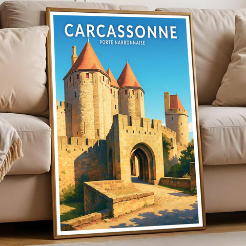 Affiche - Carcassonne - Porte Narbonnaise