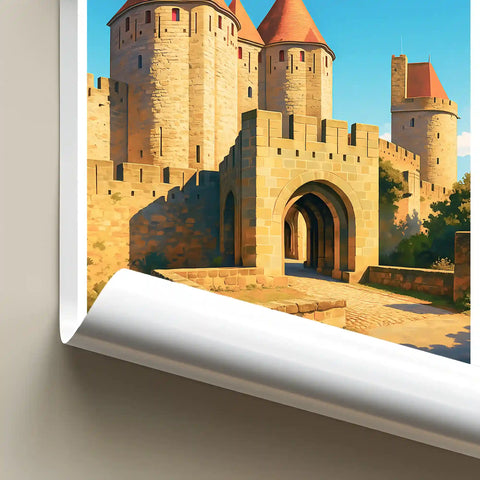 Affiche - Carcassonne - Porte Narbonnaise