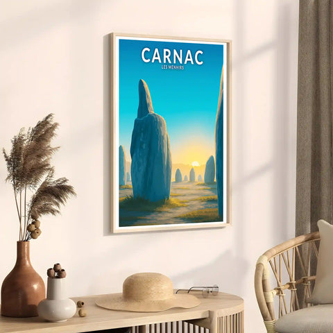 Affiche - Carnac - Les Menhirs
