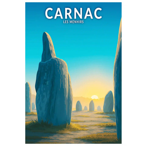 Affiche - Carnac - Les Menhirs