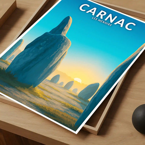 Affiche - Carnac - Les Menhirs