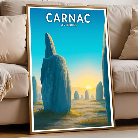 Affiche - Carnac - Les Menhirs