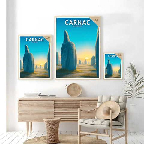 Affiche - Carnac - Les Menhirs