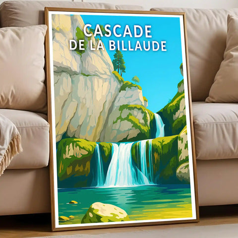 Affiche - Cascade de la Billaude