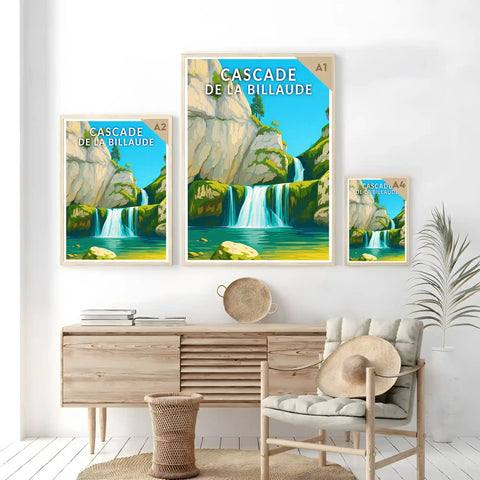 Affiche - Cascade de la Billaude