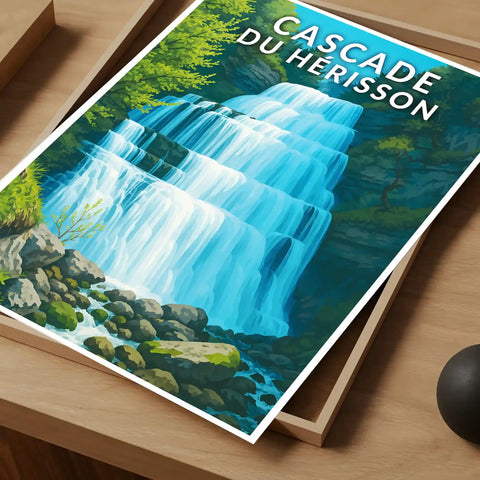 Affiche - Cascade du Hérisson